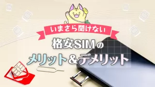 今さら聞けない！格安SIMのメリット・デメリットをサクッと解説！【実体験】