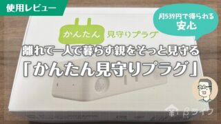 【レビュー】離れて一人で暮らす親をそっと見守る「かんたん見守りプラグ」