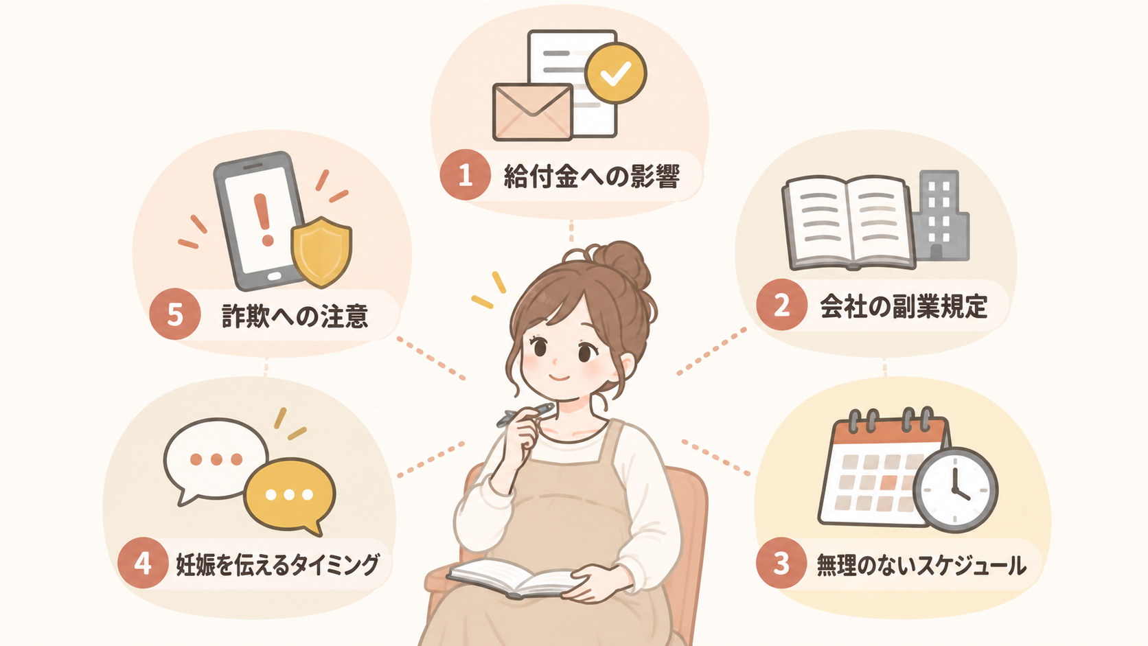 妊婦が副業する際に注意したい5つのポイント